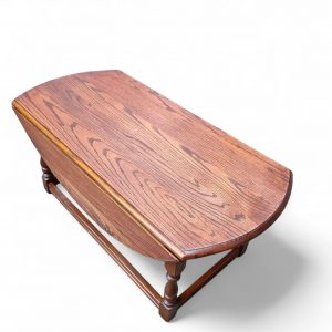 Vintage Oak Drop-Leaf Coffee Table / Old Charm Wood Brothers / c.1970s / FREE DELIVERY - Image 5
