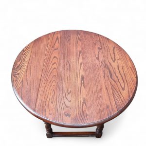 Vintage Oak Drop-Leaf Coffee Table / Old Charm Wood Brothers / c.1970s / FREE DELIVERY - Image 3
