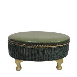 Vintage Lloyd Loom Lusty Style Footstool with Storage / c.1950s / FREE DELIVERY - Image 9