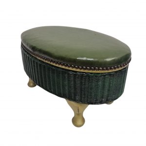 Vintage Lloyd Loom Lusty Style Footstool with Storage / c.1950s / FREE DELIVERY - Image 6
