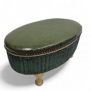 Vintage Lloyd Loom Lusty Style Footstool with Storage / c.1950s / FREE DELIVERY - Image 5