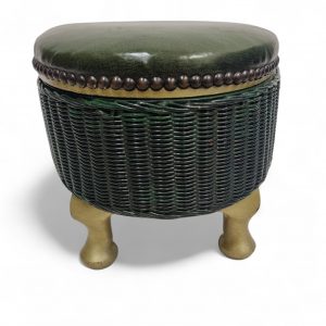Vintage Lloyd Loom Lusty Style Footstool with Storage / c.1950s / FREE DELIVERY - Image 3