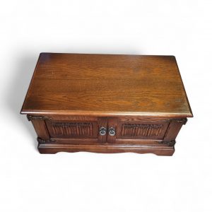 Vintage Old Charm TV Cabinet / Light Oak / c.1970 / FREE DELIVERY - Image 8