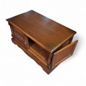 Vintage Old Charm TV Cabinet / Light Oak / c.1970 / FREE DELIVERY - Image 3