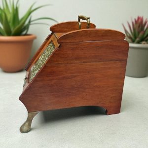 Antique Coal Scuttle with Original Liner and Shovel / c.1900 / FREE DELIVERY - Image 8