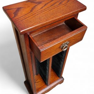 Vintage Old Charm CD Cabinet / 1970s / Tudor Brown / FREE DELIVERY - Image 7