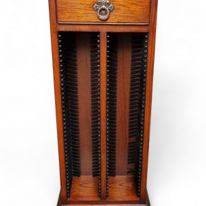 Vintage Old Charm CD Cabinet / 1970s / Tudor Brown / FREE DELIVERY - Image 5