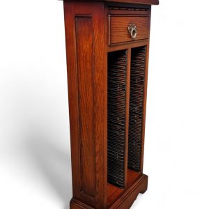 Vintage Old Charm CD Cabinet / 1970s / Tudor Brown / FREE DELIVERY - Image 2