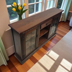 Vintage Old Charm Wood Bros Bookcase / Tudor Brown / c.1970 / FREE DELIVERY - Image 7