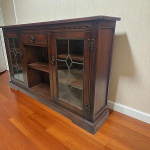 Vintage Old Charm Wood Bros Bookcase / Tudor Brown / c.1970 / FREE DELIVERY - Image 2