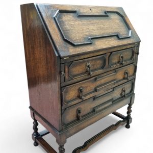 Antique Oak Bureau / Presentation Desk Dated 1920 / FREE DELIVERY - Image 3
