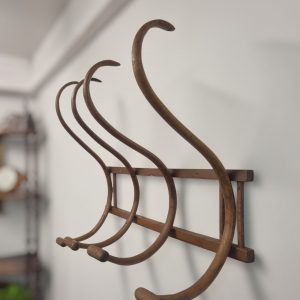 Vintage Bentwood Wall Coat Rack / c.1940s / Hall Hanger / FREE DELIVERY - Image 6