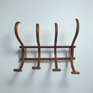 Vintage Bentwood Wall Coat Rack / c.1940s / Hall Hanger / FREE DELIVERY