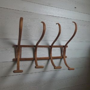 Vintage Bentwood Wall Coat Rack / c.1940s / Hall Hanger / FREE DELIVERY - Image 5