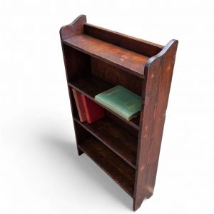 Antique Pine Open Bookshelf / Early 20th Century / Rustic Finish / FREE DELIVERY - Image 9