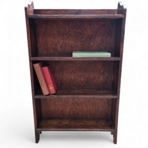 Antique Pine Open Bookshelf / Early 20th Century / Rustic Finish / FREE DELIVERY - Image 1