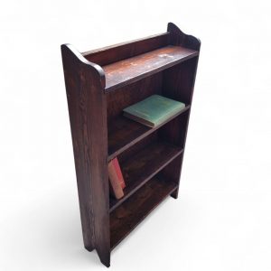 Antique Pine Open Bookshelf / Early 20th Century / Rustic Finish / FREE DELIVERY - Image 4