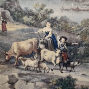 Vintage Textured Print “Serene Pool” after Cignaroli c.1955 / FREE DELIVERY - Image 8