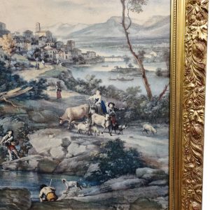 Vintage Textured Print “Serene Pool” after Cignaroli c.1955 / FREE DELIVERY - Image 7