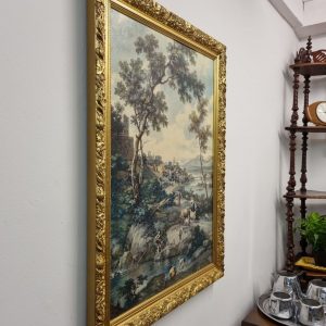 Vintage Textured Print “Serene Pool” after Cignaroli c.1955 / FREE DELIVERY - Image 4