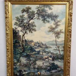 Vintage Textured Print “Serene Pool” after Cignaroli c.1955 / FREE DELIVERY - Image 3