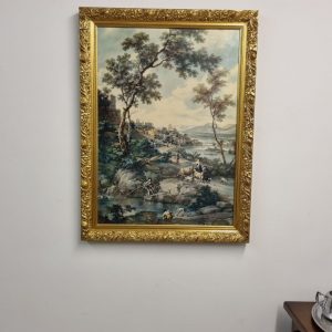 Vintage Textured Print “Serene Pool” after Cignaroli c.1955 / FREE DELIVERY