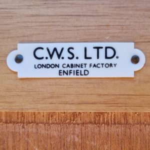 Vintage Oak Blanket Chest / C.W.S. Ltd London Cabinet Factory Enfield / c.1930s–1940s / FREE DELIVERY - Image 3