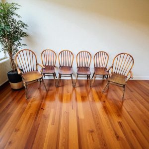 Vintage Windsor Dining Chairs / Elm & Beech / Set of 6 / c.1970 / FREE DELIVERY - Image 5
