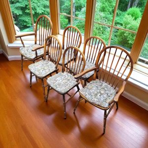 Vintage Windsor Dining Chairs / Elm & Beech / Set of 6 / c.1970 / FREE DELIVERY - Image 4