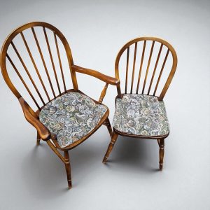 Vintage Windsor Dining Chairs / Elm & Beech / Set of 6 / c.1970 / FREE DELIVERY - Image 8