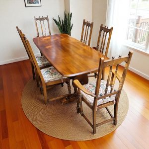Vintage Ercol Elm Dining Table / 1970s / Seats 8–10 / FREE DELIVERY