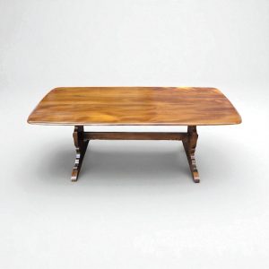 Vintage Ercol Elm Dining Table / 1970s / Seats 8–10 / FREE DELIVERY - Image 4