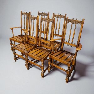 Vintage Ercol Dining Chairs / Solid Elm Wood / Set of 6 / c.1970 / FREE DELIVERY - Image 6