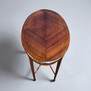 Antique Edwardian Occasional Table / Mahogany Veneer / c.1910 / FREE DELIVERY - Image 7