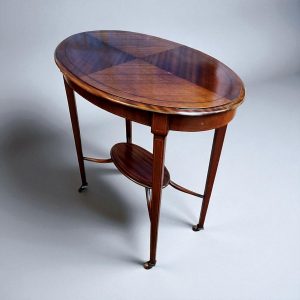 Antique Edwardian Occasional Table / Mahogany Veneer / c.1910 / FREE DELIVERY - Image 4