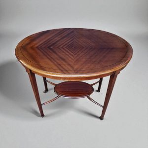 Antique Edwardian Occasional Table / Mahogany Veneer / c.1910 / FREE DELIVERY - Image 2