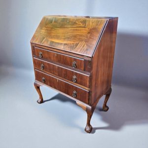 Antique Mahogany Bureau / Queen Anne Style / c.1930 / FREE DELIVERY