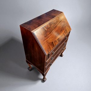 Antique Mahogany Bureau / Queen Anne Style / c.1930 / FREE DELIVERY - Image 10