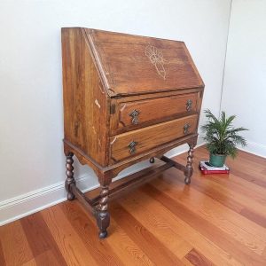 Antique Oak Bureau / c.1930 / FREE DELIVERY - Image 7
