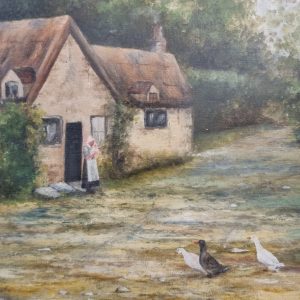 Antique Oil on Canvas Landscape Painting / Signed E. Harrison / Early 20th Century / FREE DELIVERY - Image 8