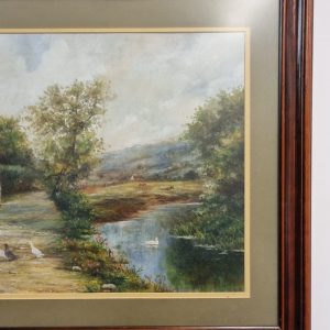 Antique Oil on Canvas Landscape Painting / Signed E. Harrison / Early 20th Century / FREE DELIVERY - Image 5