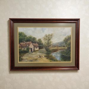 Antique Oil on Canvas Landscape Painting / Signed E. Harrison / Early 20th Century / FREE DELIVERY - Image 1