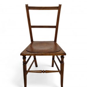 Antique Edwardian Beech Side Chair / c1900 / FREE DELIVERY - Image 7