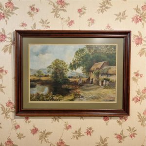 Antique Oil on Canvas Landscape Painting / Early 20th Century / Signed E. Harrison / FREE DELIVERY - Image 7