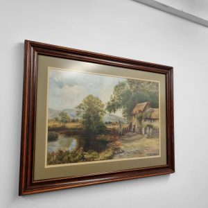 Antique Oil on Canvas Landscape Painting / Early 20th Century / Signed E. Harrison / FREE DELIVERY - Image 2