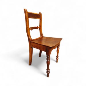 Antique Victorian Set of 6 Oak Dining Chairs Turned Legs / FREE DELIVERY - Image 3