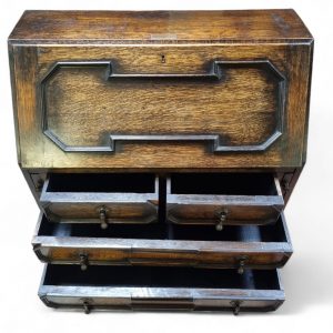 Antique Oak Bureau / Presentation Desk Dated 1920 / FREE DELIVERY - Image 6