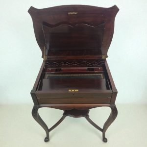 Antique Mahogany Writing Table / Davenport Style Desk / c.1930s / FREE DELIVERY - Image 3