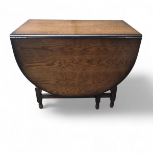 Antique Oak Gateleg Dining Table / c1950 / FREE DELIVERY - Image 6