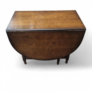 Antique Oak Gateleg Dining Table / c1950 / FREE DELIVERY - Image 5